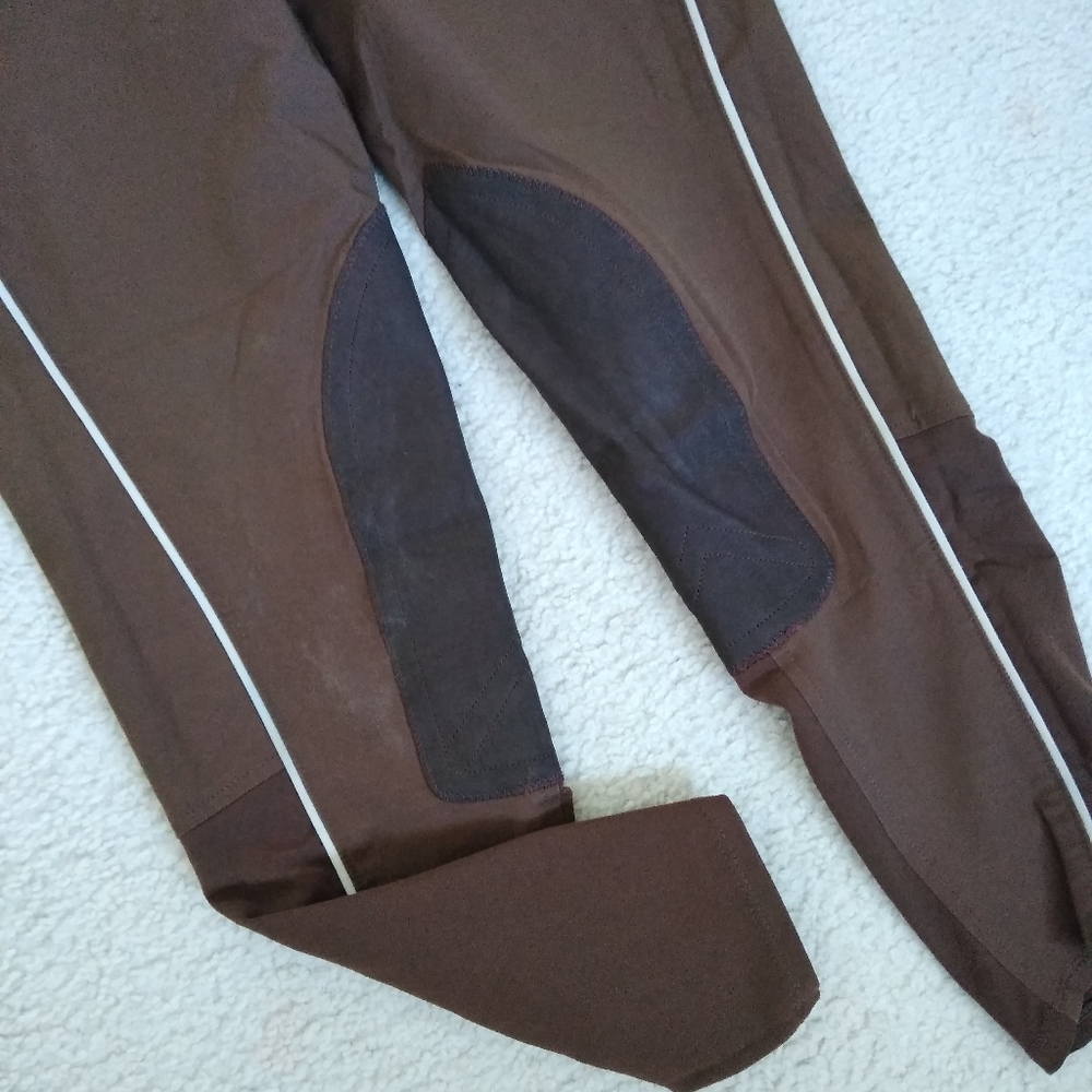 NEW Ariat Breeches Riding Pants Brown 28L … - Picture 8 of 9